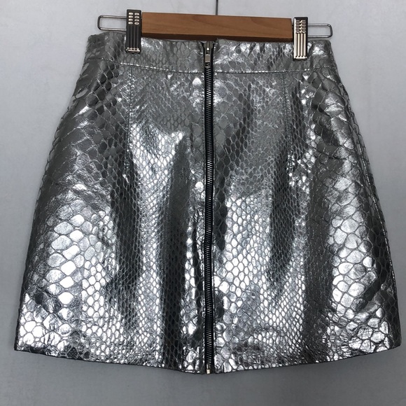 Milly Mirrored Python Mini Skirt - Picture 9 of 15